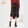 【100%绵羊毛】乔万尼春新款半身裙女英伦格纹EF3D810 商品缩略图3