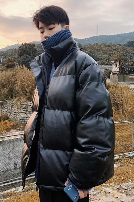 冬季加厚皮棉服男生潮流棉衣外套宽松棉袄面包服jdt03 商品图5