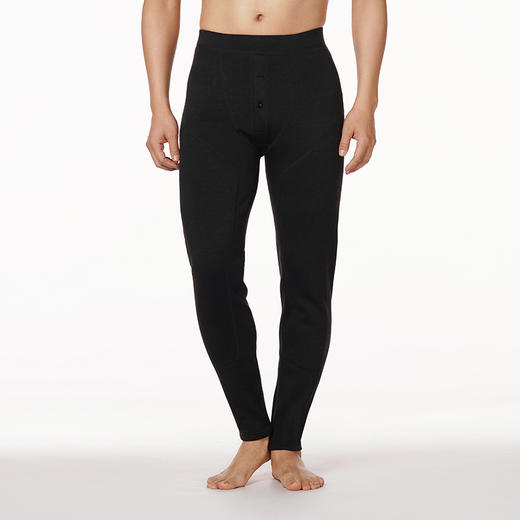 都市丽人都市锋尚基础系列超级暖负15度以下男士厚九分裤雅赛尔加厚多层裤打底裤FL24A6 商品图0