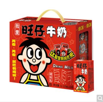 旺旺 旺仔牛奶 儿童早餐奶 原味 礼盒装 125ml*24 商品图0