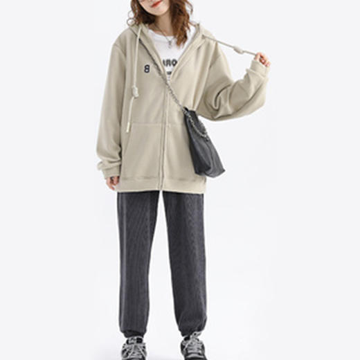 裁缝学苑AQ128 韩版休闲上衣拉链连帽卫衣纸样女外套新款打版裁剪 商品图3