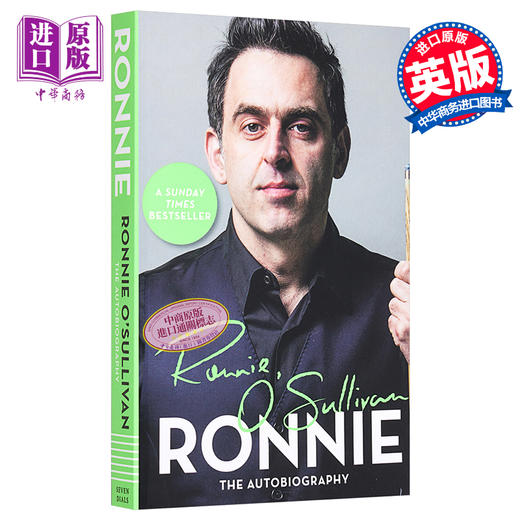 预售 【中商原版】罗尼·奥沙利文自传 英文原版 The Autobiography of Ronnie O'Sullivan 商品图0