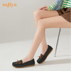 Safiya/索菲娅 商场同款2022秋季新款豆豆鞋舒适软底一脚蹬蝴蝶结百搭浅口单鞋 SF23111087 商品缩略图1
