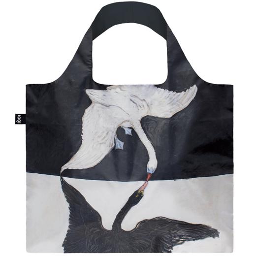 德国LOQI 博物馆系列 希尔马·阿夫克林特 天鹅 万用环保袋 HK.TS ZP.KL.MO   再生环保材料 单肩可折叠 旅行大容量 防泼水 超轻50g可承重40斤 商品图4