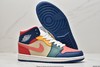 耐克乔丹Air Jordan 1 Mid Multi-Color多色拼接中帮休闲运动板鞋DN3738-400男女鞋 商品缩略图4