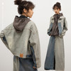 CryingCenter 怀旧洗水毛边复古牛仔反穿外套 哭喊中心 商品缩略图1