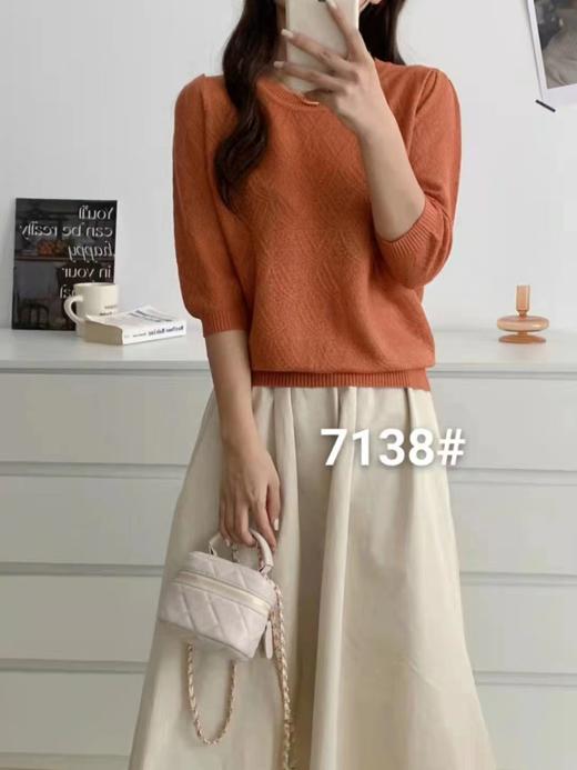 女中袖上衣137138 商品图1