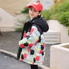 XBB-2229新款儿童羽绒服女童中长款韩版加厚中小童冬季卡通印花外套 商品缩略图3