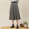 Famecoco范可儿羊毛半身呢子裙女士秋冬高腰百褶裙遮肚子F228HA027 商品缩略图2