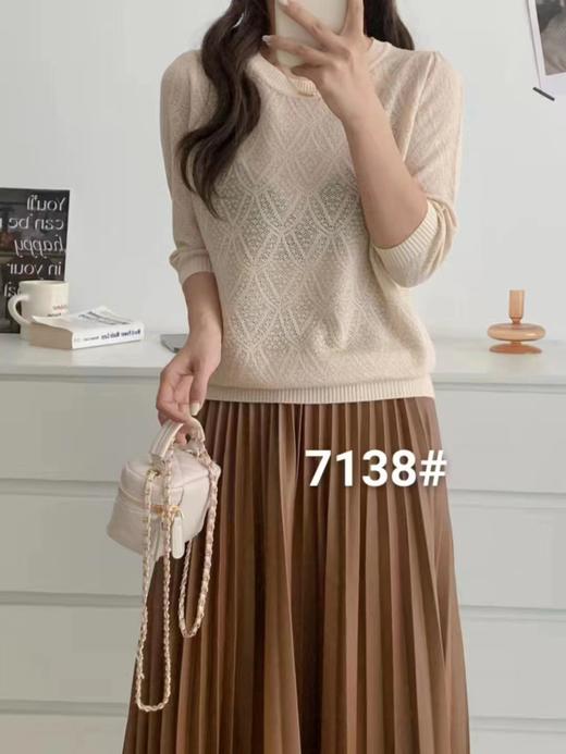 女中袖上衣137138 商品图0