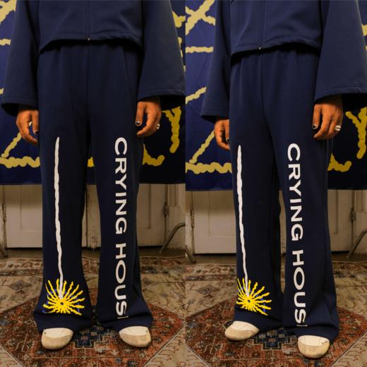 CryingCenter 泪屋系列 屋主套装 制服蓝薄绒卫衣套装立挺面料 商品图3