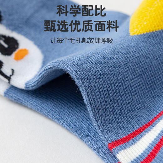 【特价19.9/5双】A类儿童袜子秋款男女童纯棉秋季男女孩秋冬中筒袜大童学生运动袜 商品图7