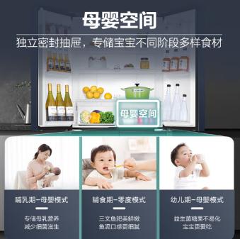 海尔（Haier）467升冰箱 [BCD-467WGHTDEDB9] 双开门四门多门 一级能效双变频风冷无霜超薄净味三档变温电冰箱 商品图6