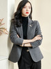 米思阳2025秋季新款时尚气质修身西装简洁干练一粒扣羊毛外套3381 商品缩略图2