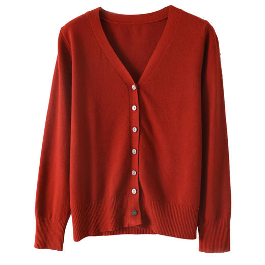 简约大气针织开衫外套女针织打底衫V领2023年春季新款外搭针织衫女bdf01 商品图4