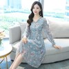 黛唯梵碎花雪纺连衣裙子女装秋季2022年新款长袖遮肉小个子气质优雅时尚 商品缩略图2