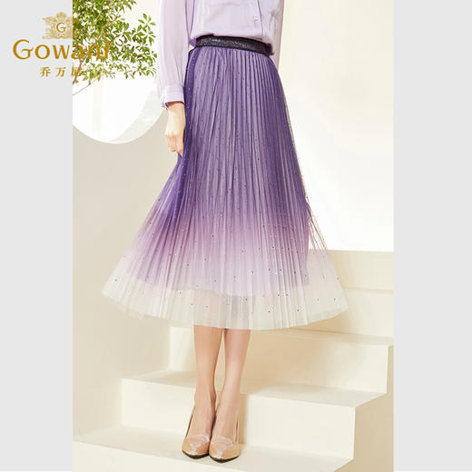 乔万尼半身裙新款气质减龄渐变精致烫钻款EF3D883 商品图1