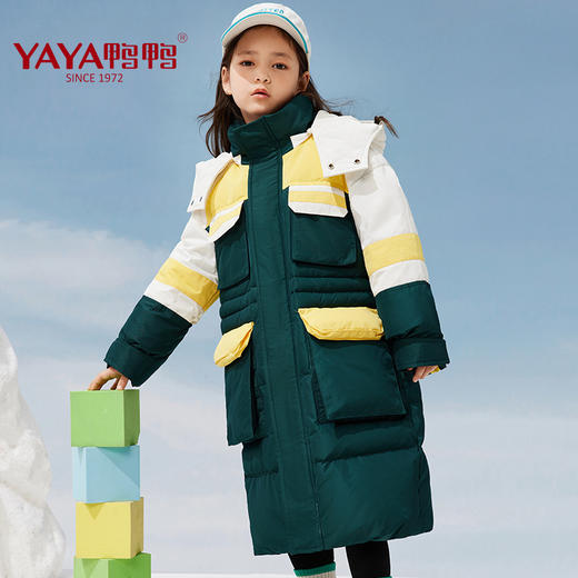 XBB-9520新款男女童中大童加厚连帽保暖外套 商品图3