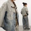 CryingCenter 怀旧洗水毛边复古牛仔反穿外套 哭喊中心 商品缩略图3