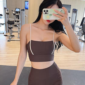 跃牌【禅语梵心系列】运动内衣女防震定型防下垂吊带美背跑步瑜伽文胸FX1906（可拆胸垫）