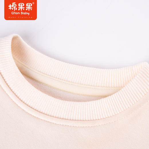 商场同款棉果果冬季男女童百搭舒适显白保暖加绒圆领套头卫衣M402180422635 商品图2