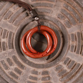 雷击枣木乾坤圈挂件