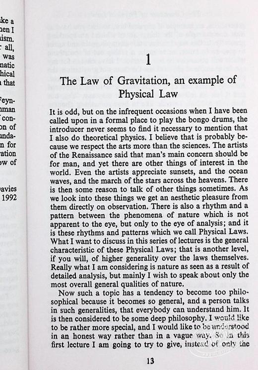 【中商原版】费曼 物理定律的本性 英文原版 The Character of Physical Law (Penguin Press Science) 商品图7