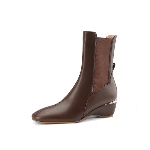 舒适百搭，新款坡跟短靴LD-6169 商品图13