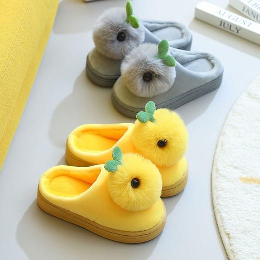 【萌趣十足❗️超可爱儿童毛绒棉拖鞋】卡通毛绒保暖鞋，1-3岁防滑厚底大中小童宝宝拖鞋，秋冬男女童棉鞋婴儿父亲节礼物新年礼盒年货礼盒 商品图2
