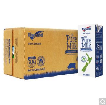 纽仕兰新西兰进口牛奶3.5g蛋白质牧场草饲高钙礼盒全脂纯牛奶乳品 250ml*24 整箱装 商品图2