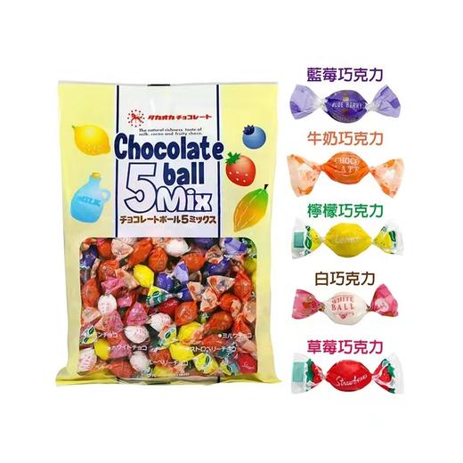 日本高岗什锦水果味夹心巧克力球140g-有标 商品图0