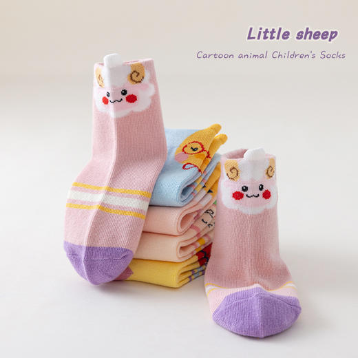 【特价19.9/5双】A类儿童袜子秋款男女童纯棉秋季男女孩秋冬中筒袜大童学生运动袜 商品图10