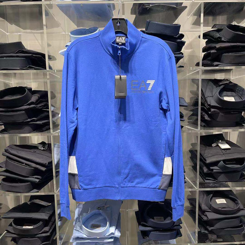 EMPORIO ARMANI 秋季男士新款立领开衫EA7系列休闲外套
