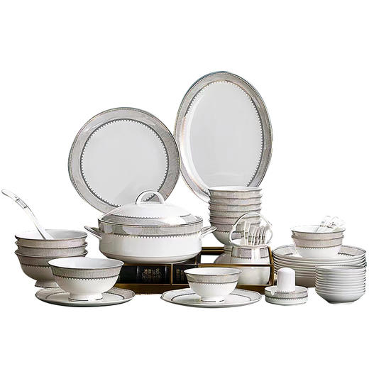 凡瑞斯骨瓷卡布奇诺10人用42头套装餐具乔迁送礼 商品图0