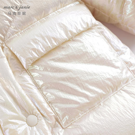 马克珍妮冬装新款 女童炫彩中长款加厚保暖羽绒服221259 商品图5