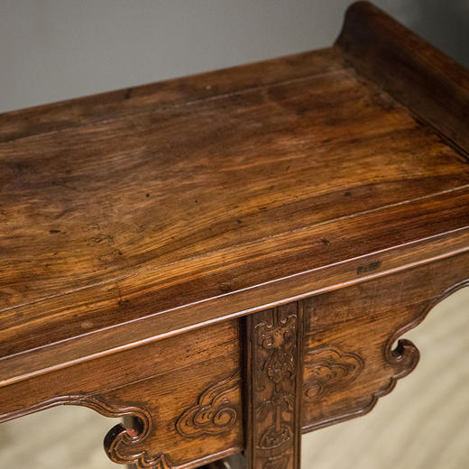 清中期 红木夹头榫灵芝纹翘头案 商品图3