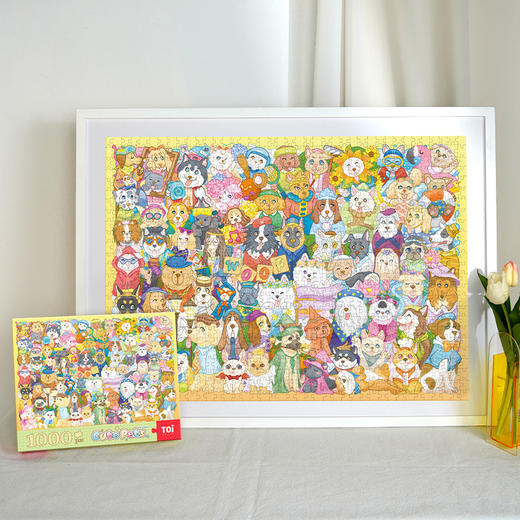 TOI图益-萌宠拼图系列-《喵喵合照》-1000片 商品图5