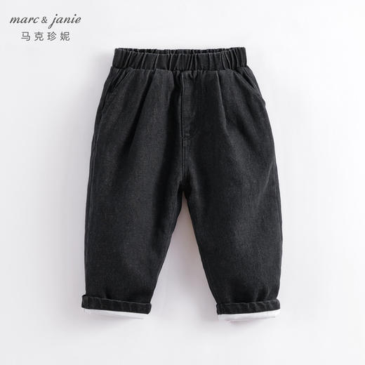 马克珍妮冬装新款 男童印花夹棉萝卜裤 儿童棉裤221890 商品图1
