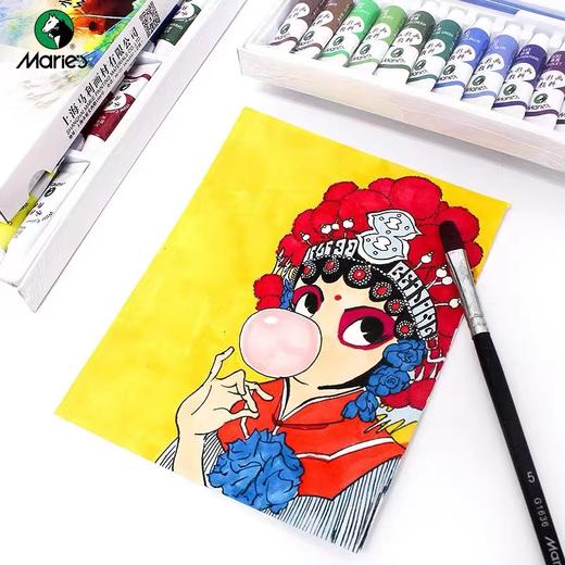马利牌水彩颜料12色24色5ml美术生儿童学生初学者手绘diy涂色填色画画美术材料1盒 商品图2
