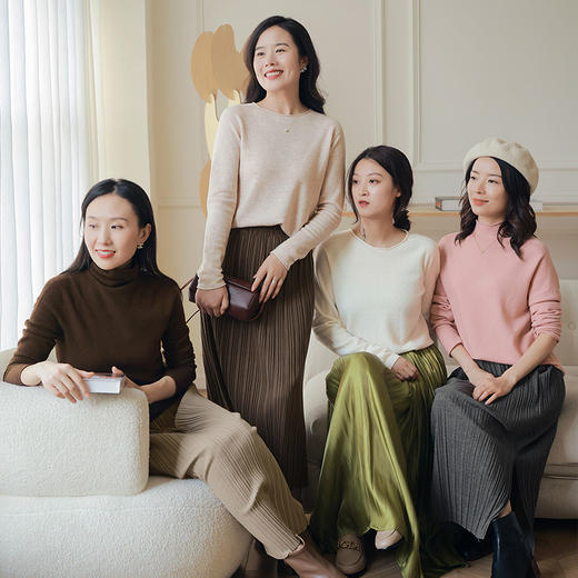 开衩百褶半裙 商品图2