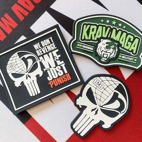马伽术魔术贴章军事骷髅战术KRAVMAGAIKMF贴章