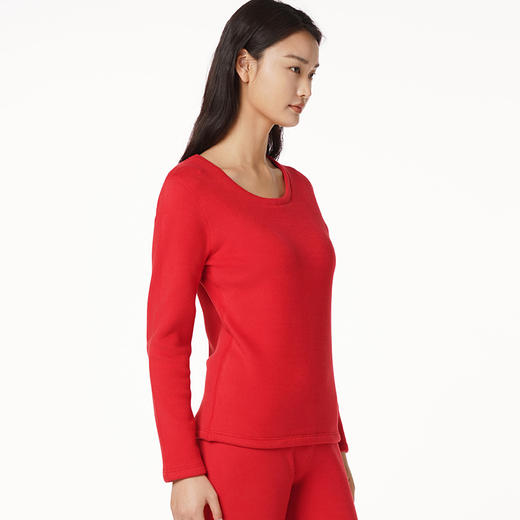 都市丽人超级暖臻暖保暖衣女负15度以下适穿保暖衣导电丝牛奶暖暖衣保暖衣新年本命年红品LW22A2 商品图1