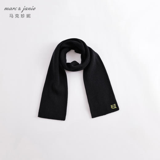 马克珍妮秋冬新款 男女童纯棉绣花针织围巾221839 商品图4