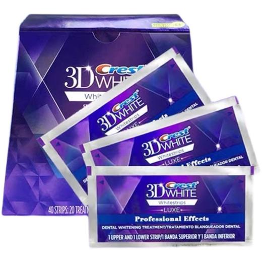 佳洁士美白牙贴美国版crest 3d white加强版炫白牙齿去黄亮白5对 商品图1