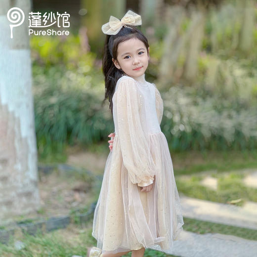 pureshare 女童公主裙连衣裙新款蓬蓬裙——慕斯礼服裙 商品图5