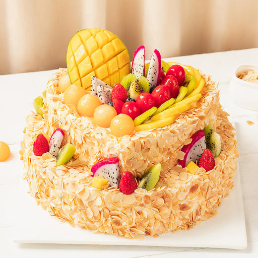 【鲜果蛋糕销量NO.1】全心全意浪漫情侣蛋糕，缤纷鲜果，果香四溢，好评如潮 （武汉幸福西饼蛋糕） 商品图4