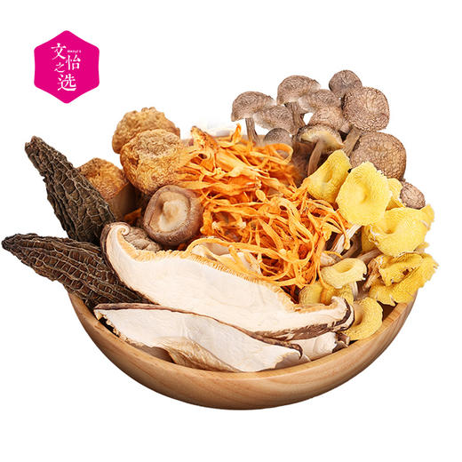 【好吃的】在菌屋 七味菌汤包 羊肚菌 姬松茸 虫草花 鹿茸菇 珍珠香菇 雪山菇 鸡油菌 科学搭配 营养均衡 真材实料 做法多样 快手早餐 商品图7