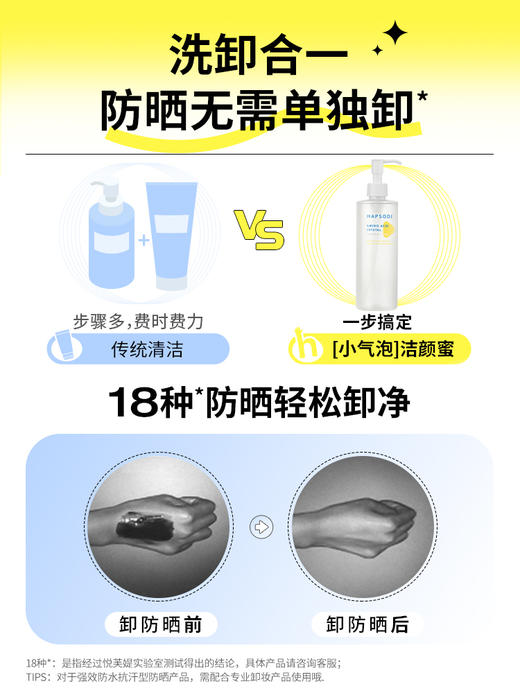 悦芙媞洁颜蜜氨基酸洗面奶深层清洁洗卸合一洁面可卸防晒控油男女 商品图3