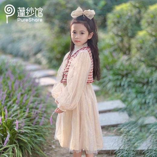 pureshare 女童公主裙连衣裙新款蓬蓬裙——慕斯礼服裙 商品图3