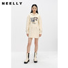 NEELLY纳俪商场同款连衣裙女卫衣连帽卡通亮片减龄设计套头A字裙N22102Y01059 商品缩略图1